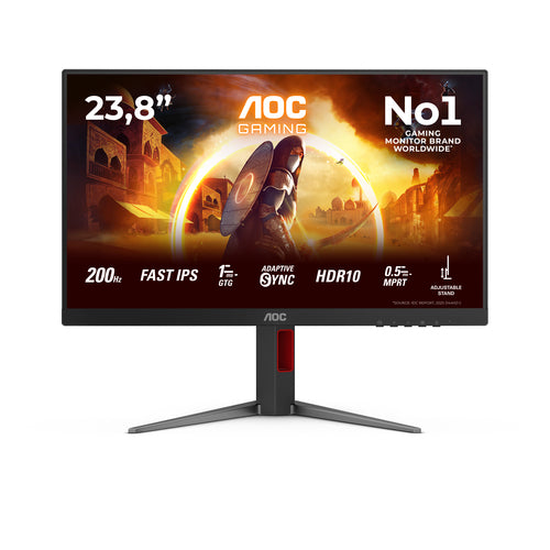 Aoc G4 24g4ha 24 Fast Ips 1920 X 1080 (full Hd) Displayport Hdmi 200 Hz Skærm - Geekd.dk
