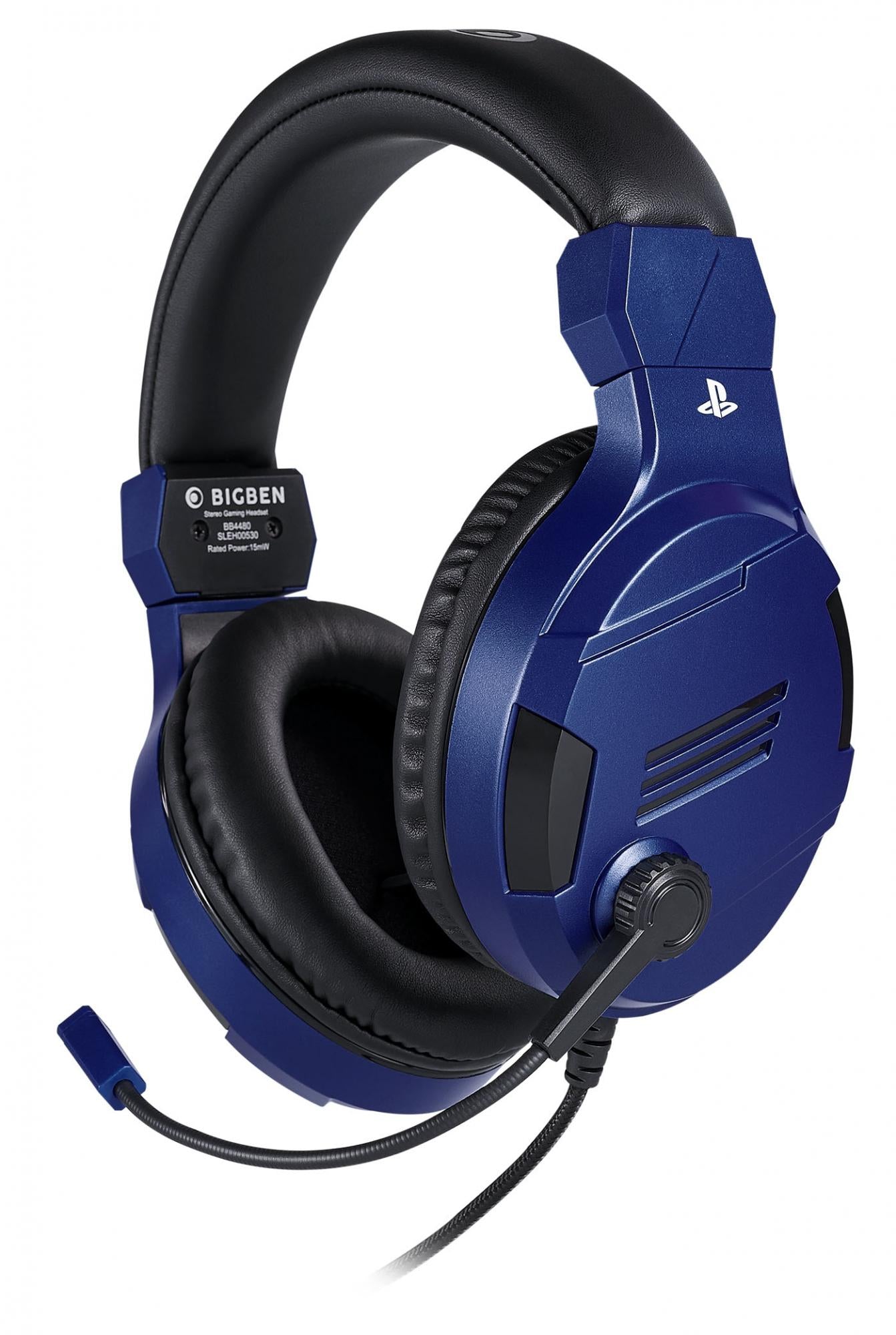 Bigben Interactive Ps4 Gaming Headset V3 - Blå - Headset - Sony - Geekd.dk