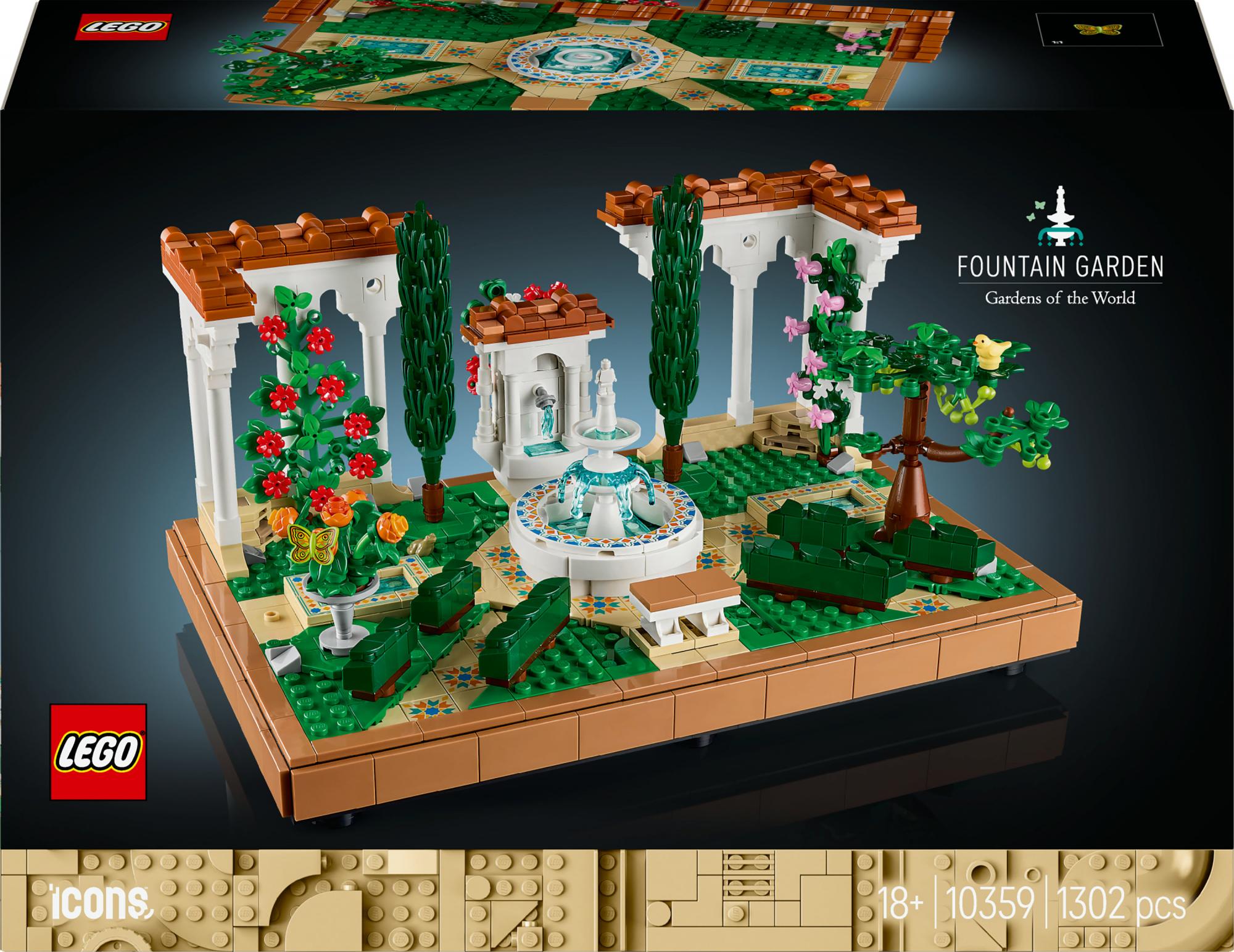 Lego 10359 Icons Fountain Garden - Geekd.dk