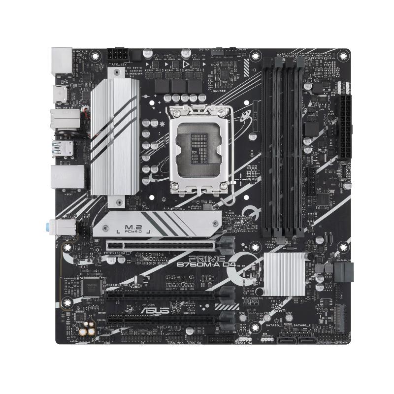 Asus Prime B760m-a-d4-csm (matx, B760, Lga1700, Ddr4) Bundkort - Geekd.dk