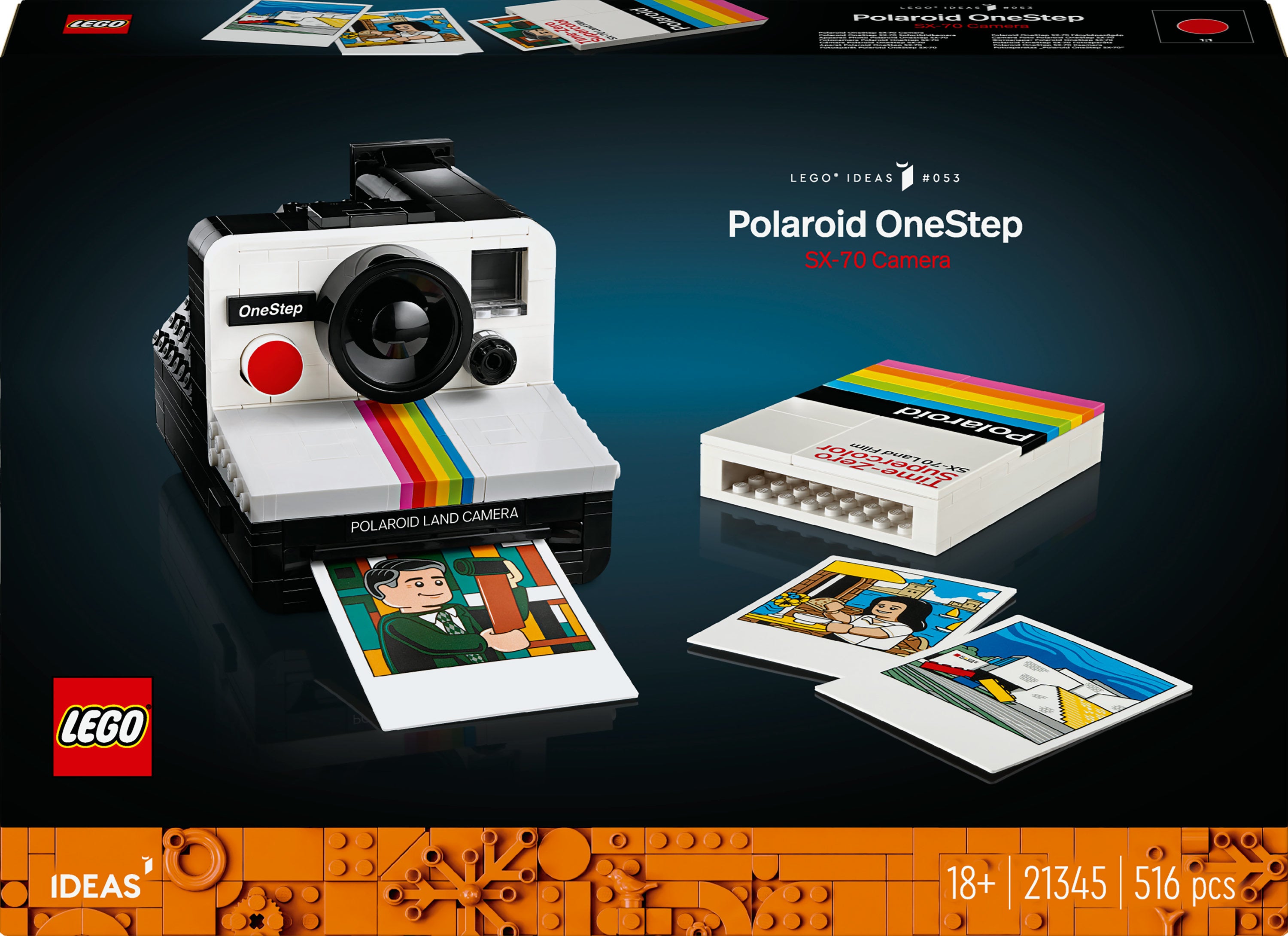 Lego Ideas - Polaroid Onestep Sx-70 Camera (21345) - Geekd.dk