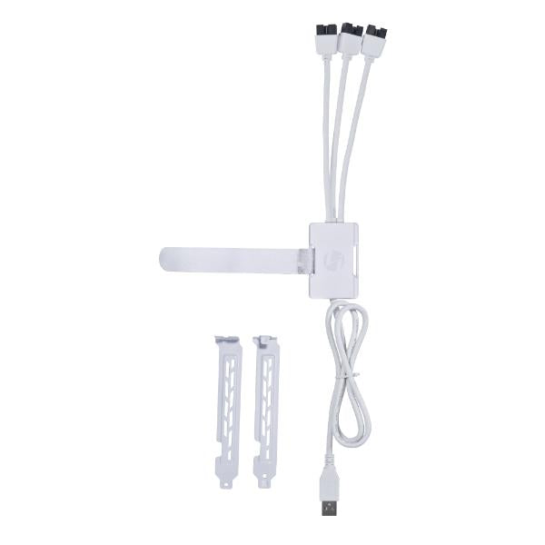Lian Li Usb 2.0 1 To 3 Port Hvis - Usb Type A To 3x Internal Usb Strømkabel - Geekd.dk