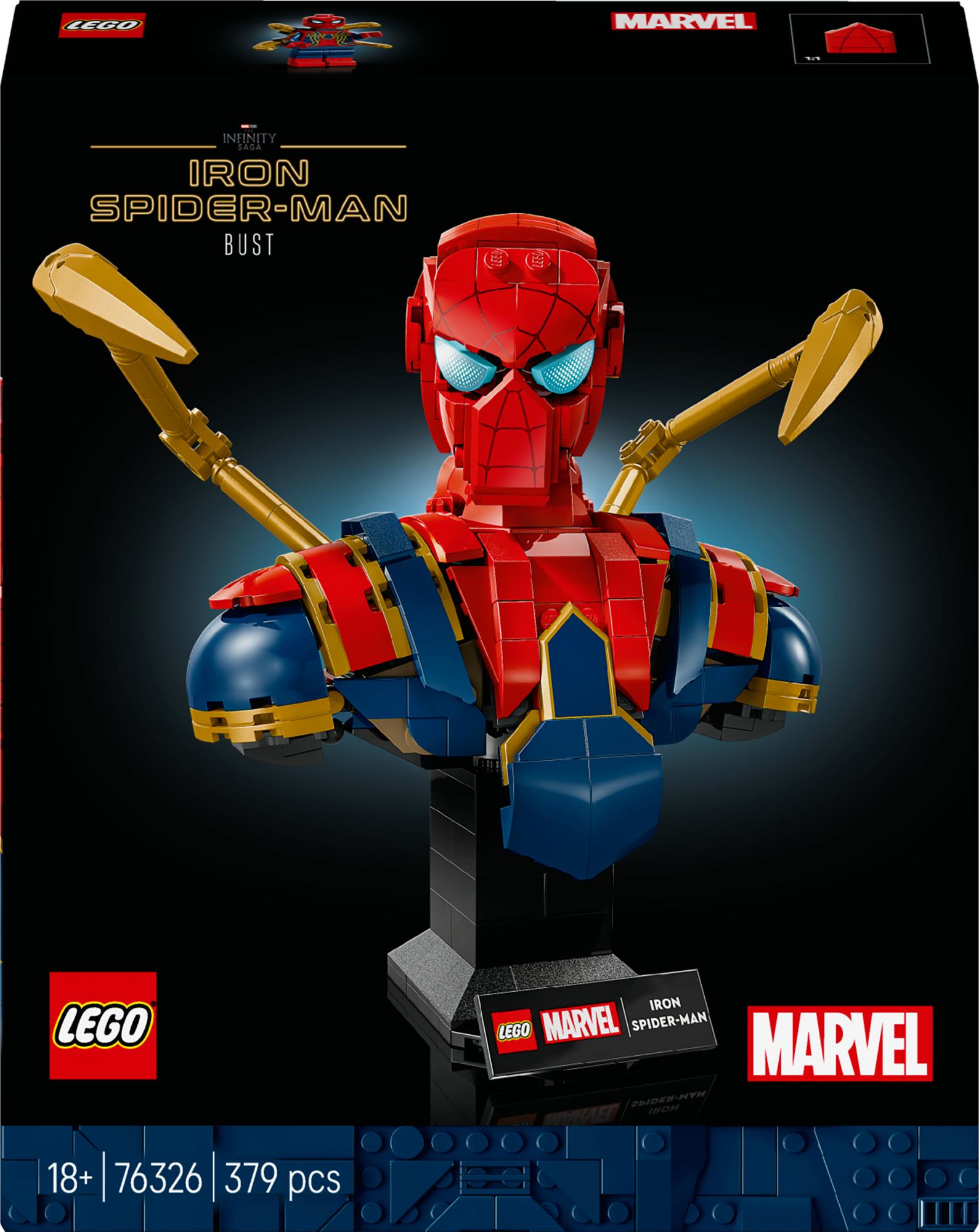 Lego - Super Heroes - Iron Spider-man Bust (76326) - Geekd.dk