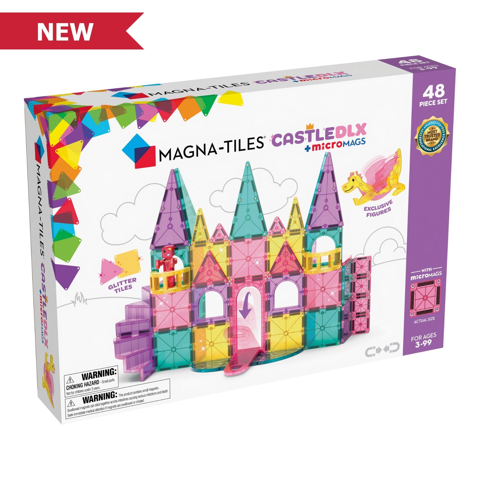 Magna-tiles Castle Deluxe  -  Magnetisk Byggesæt - Geekd.dk