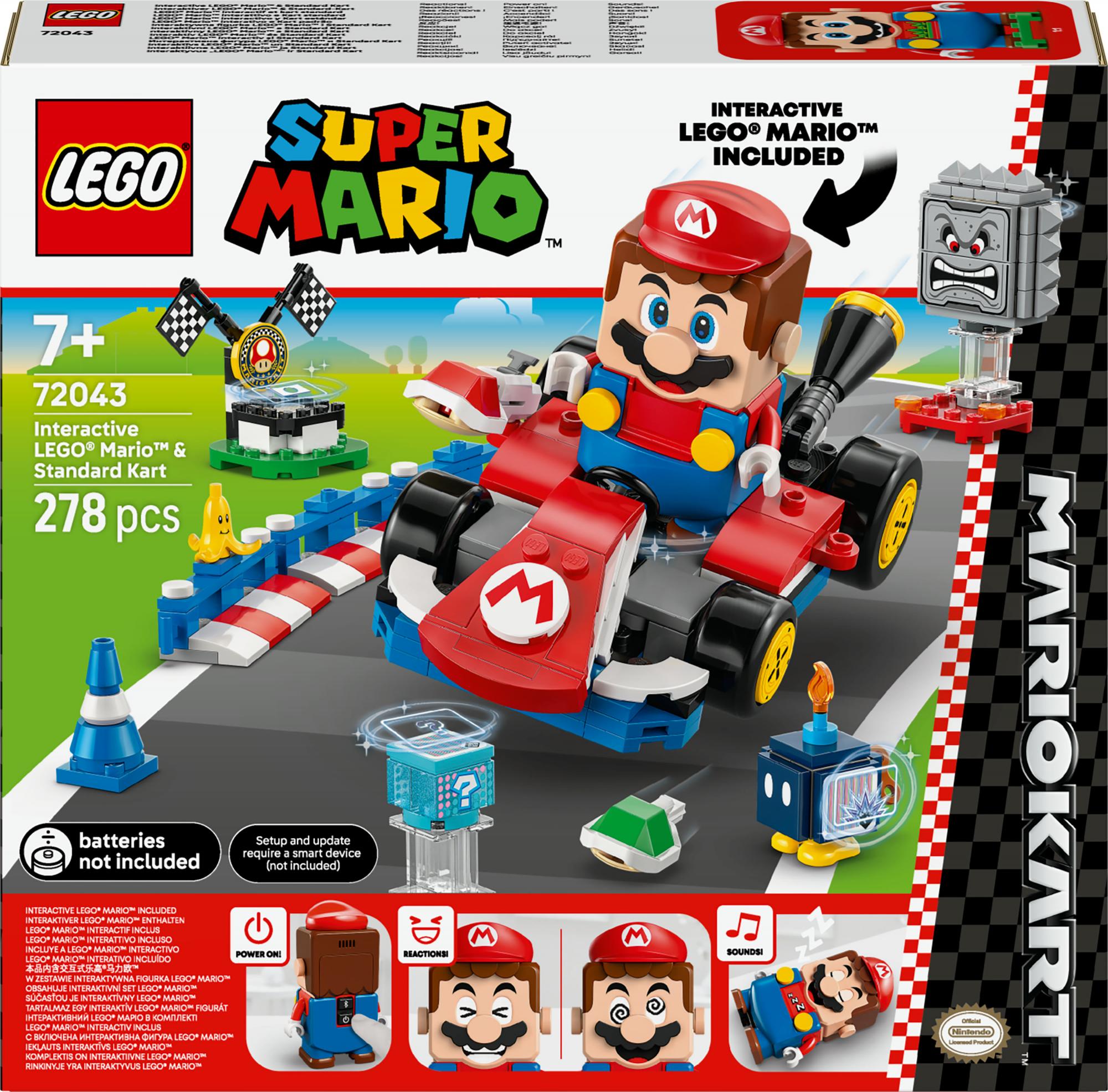 Lego Super Mario  -  Mario Kartâ¢: Interaktiv Legoâ® Marioâ¢ & Standard Kart - Geekd.dk