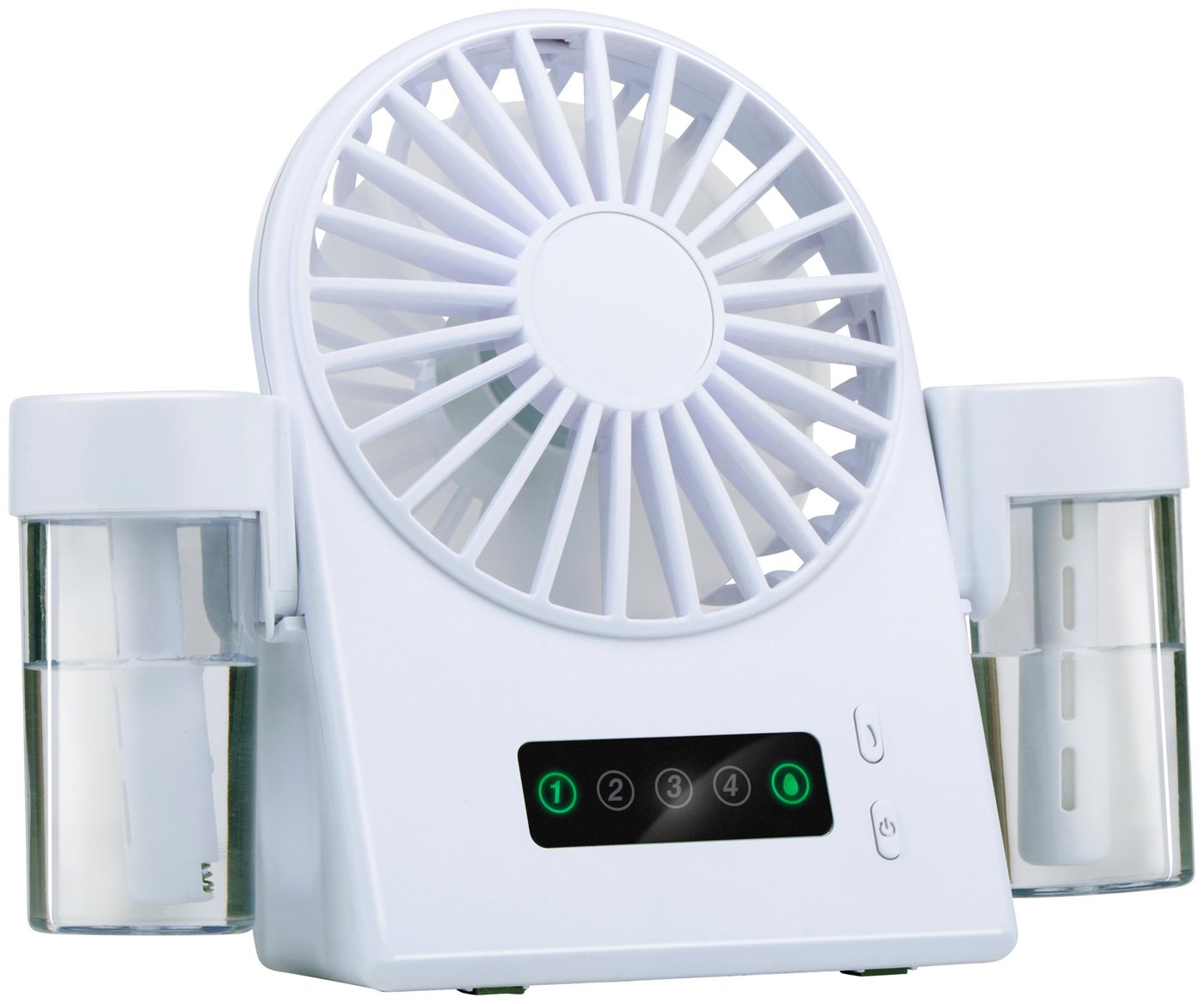 Bordventilator Med Mist & Usb Genopladelig  Kompakt Mini Ventilator Til Skrivebord Og Rejse