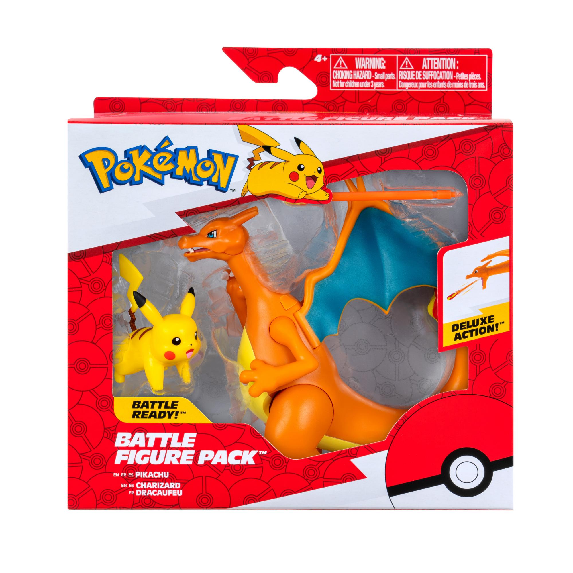 Pokémon - 2 Pak Charizard Og Pikachu Legetøj - Geekd.dk