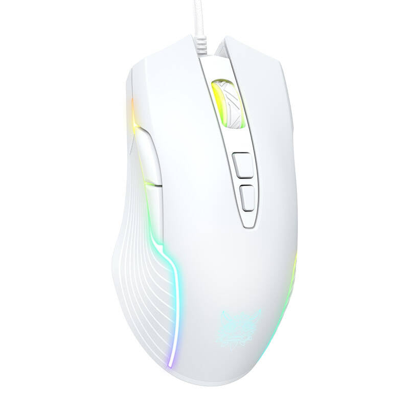Onikuma Cw905 Wired Gaming Mus  -  Hvid - Geekd.dk