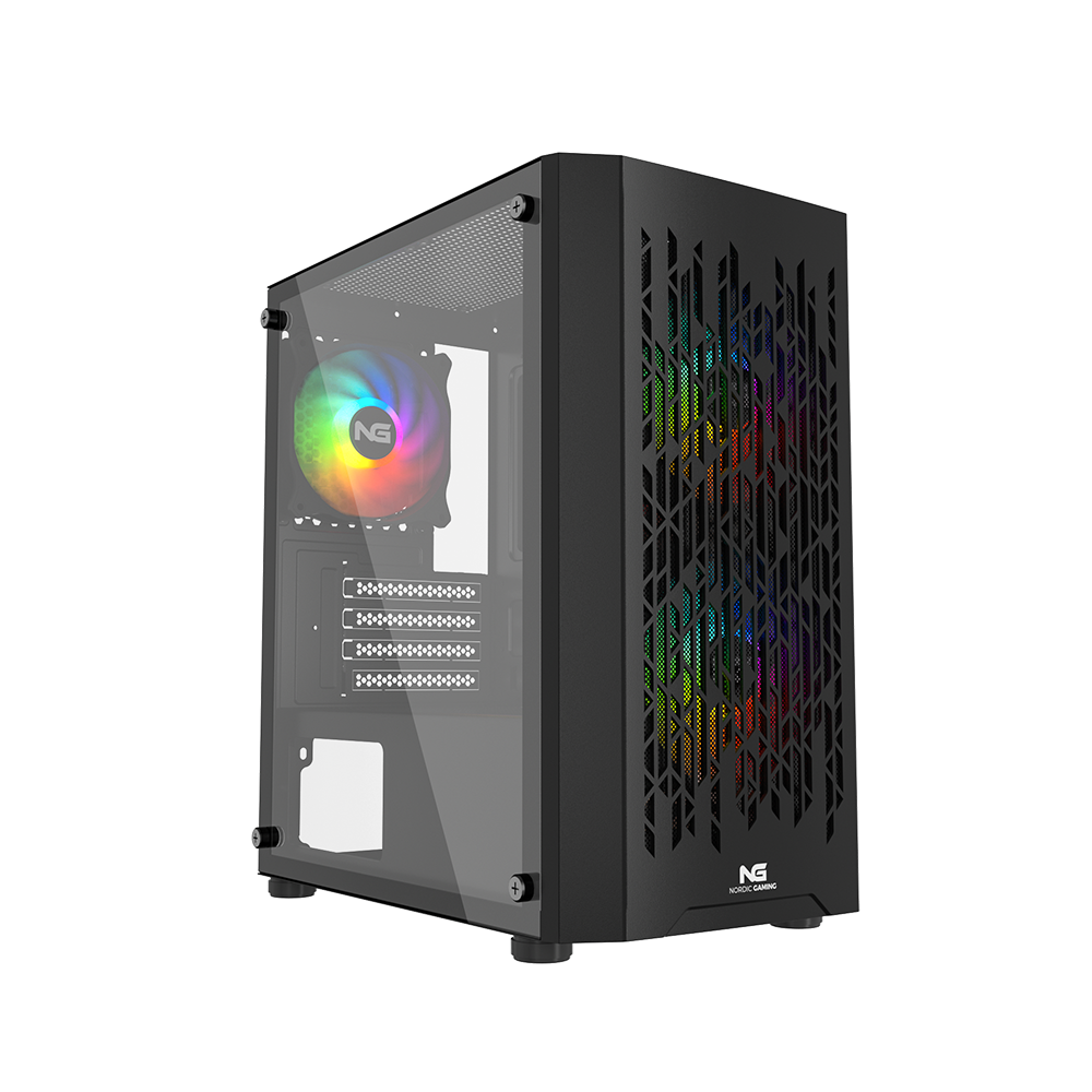 Nordic Gaming Fenris Rgb Mini Tårn Micro-atx - Sort Kabinet - Geekd.dk