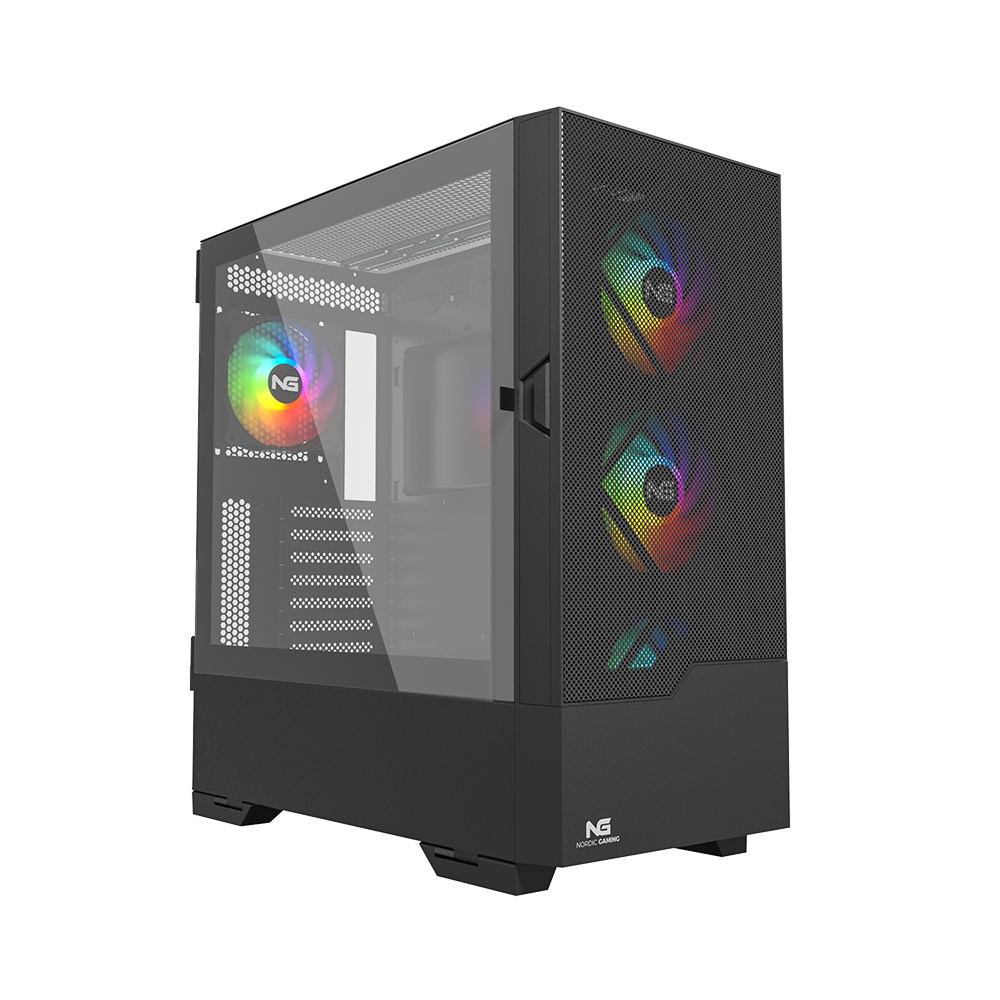 Nordic Gaming Munin Rgb Tårn Atx - Sort Kabinet - Geekd.dk
