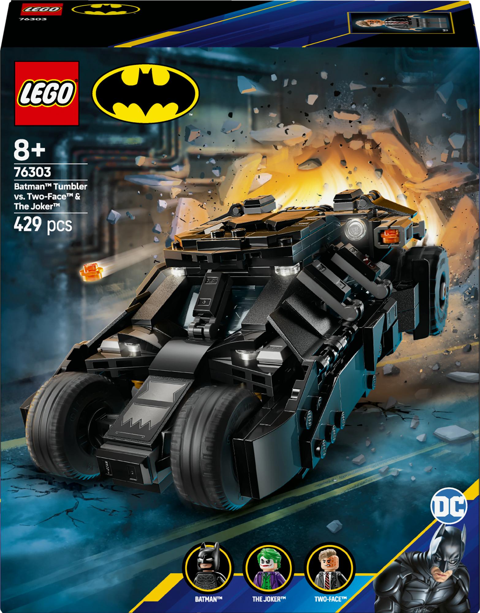 Lego 76303 Dc Super Heroes Batman Tumbler Vs. Two Face & The Joker - Geekd.dk