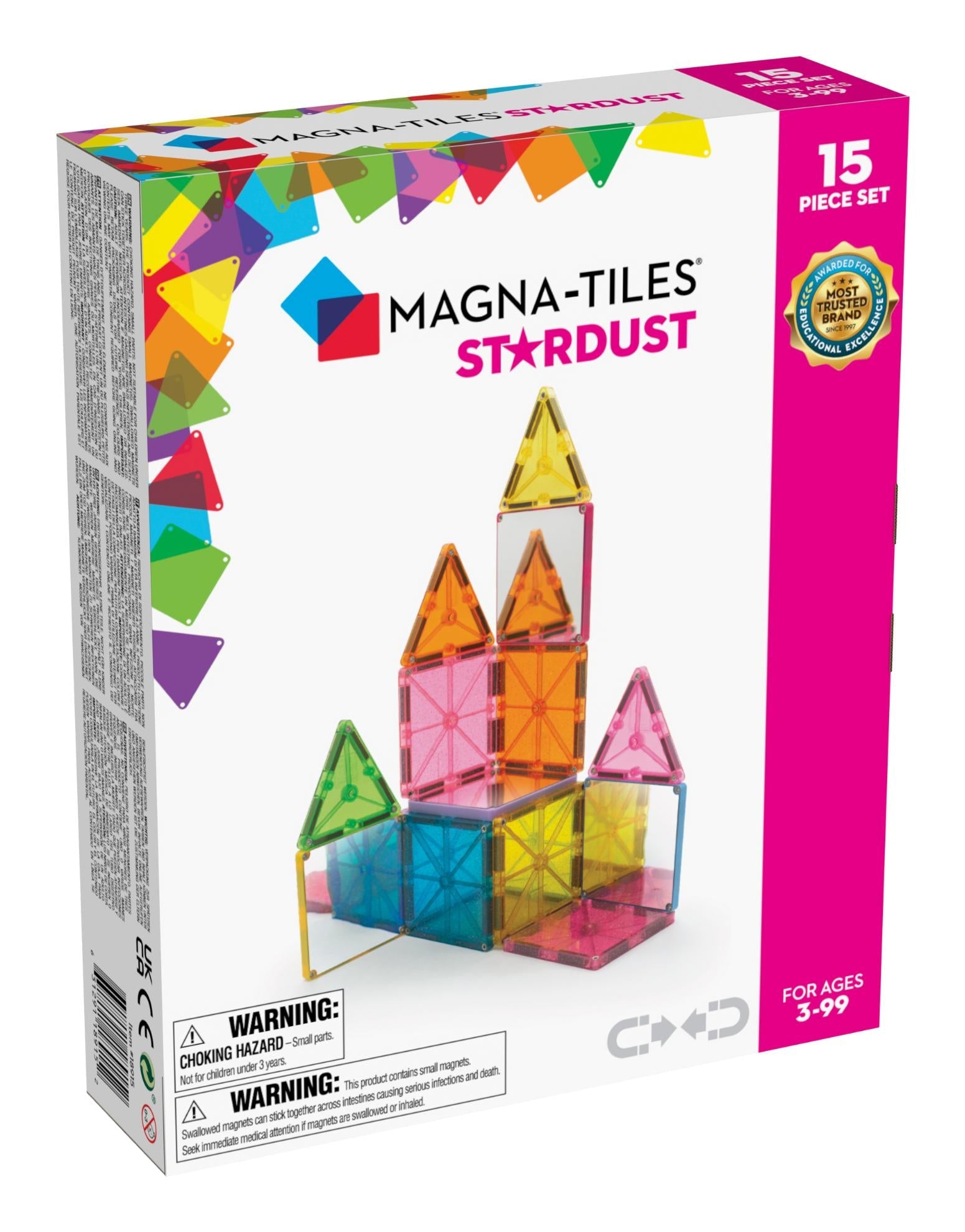 Magna-tiles Stardust  -  Magnetisk Byggesæt - Geekd.dk