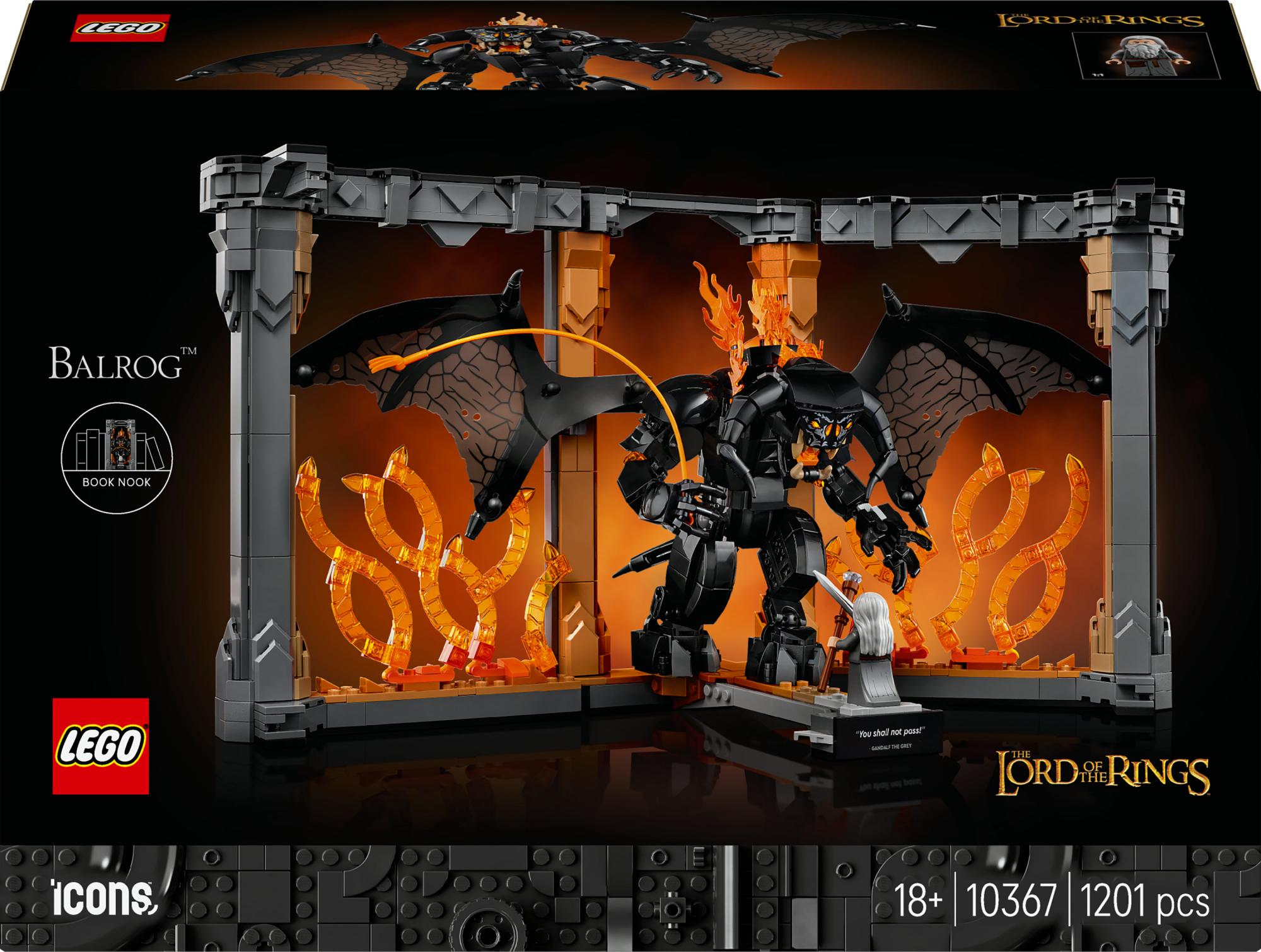 Lego 10367 Icons The Lord Of The Rings: Balrog Bookend - Geekd.dk