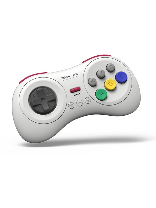 8bitdo M30 Bluetooth Pad - Hvid Controller - Geekd.dk