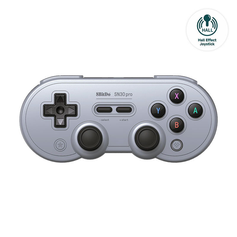 8bitdo Sn30 Pro Gamepad Hall Ed/grå Controller - Geekd.dk
