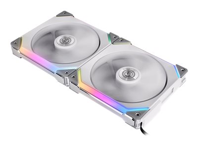Lian Li Uni Fan Sl140 Rgb Pwm Fans, 2 Pack, Hvid - 140 Mm Kabinet Blæser - Geekd.dk