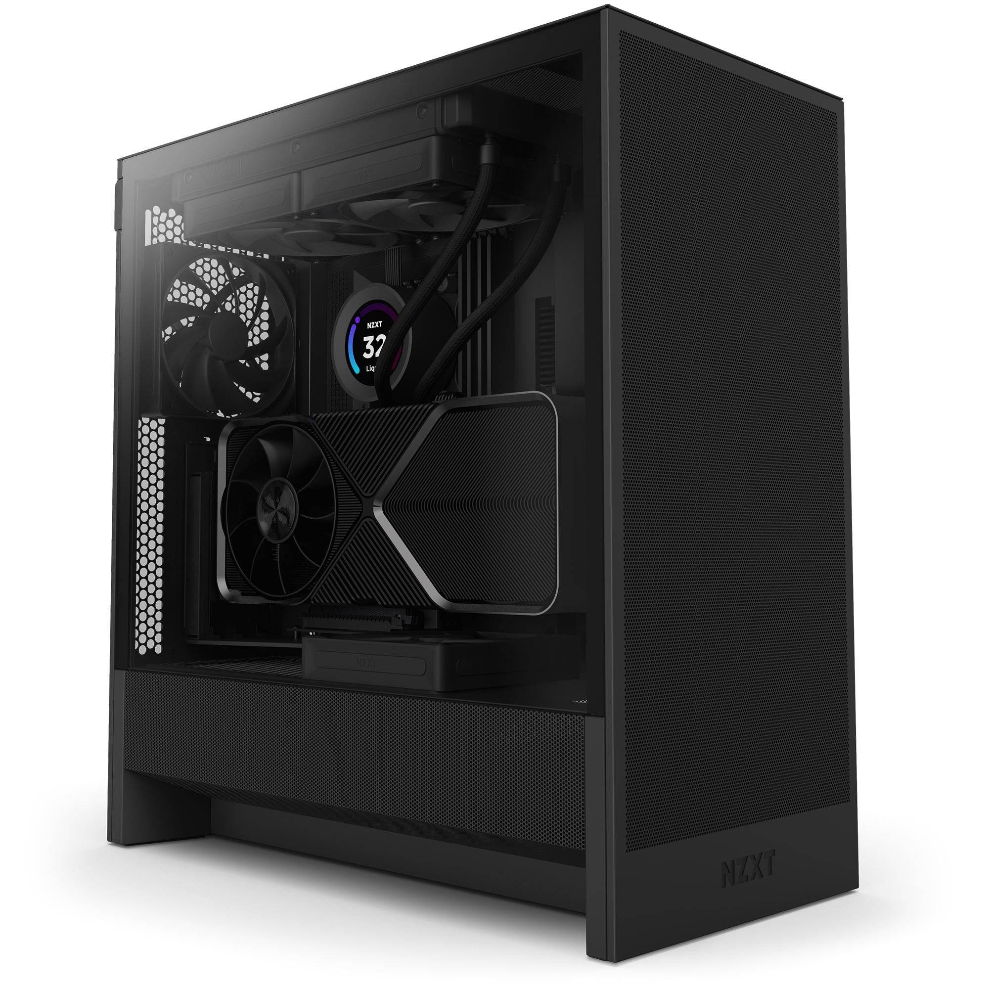 Nzxt H5 Flow (2024) Mid Tower Kabinet - Sort - Geekd.dk