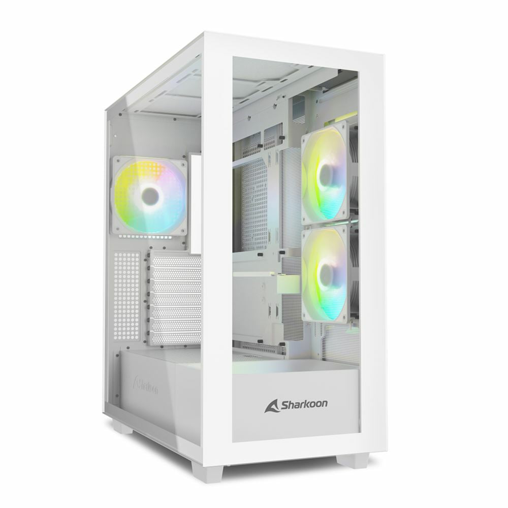 Sharkoon Rebel C60 White Rgb Atx Kabinet - Geekd.dk