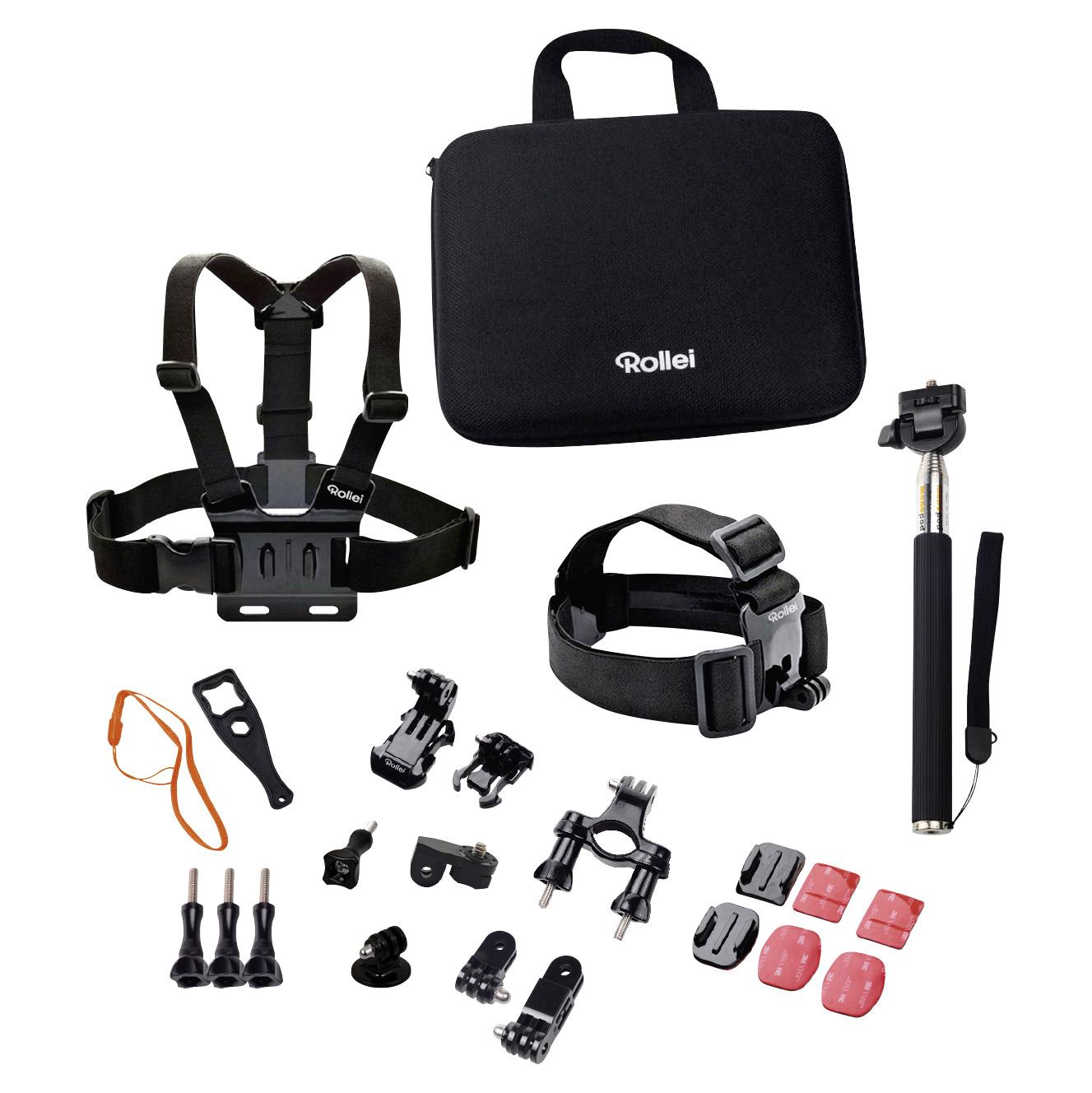 Rollei Actioncam Accessories Kit Outdoor Actionkamera-monteringssæt Kamera Udstyr - Geekd.dk
