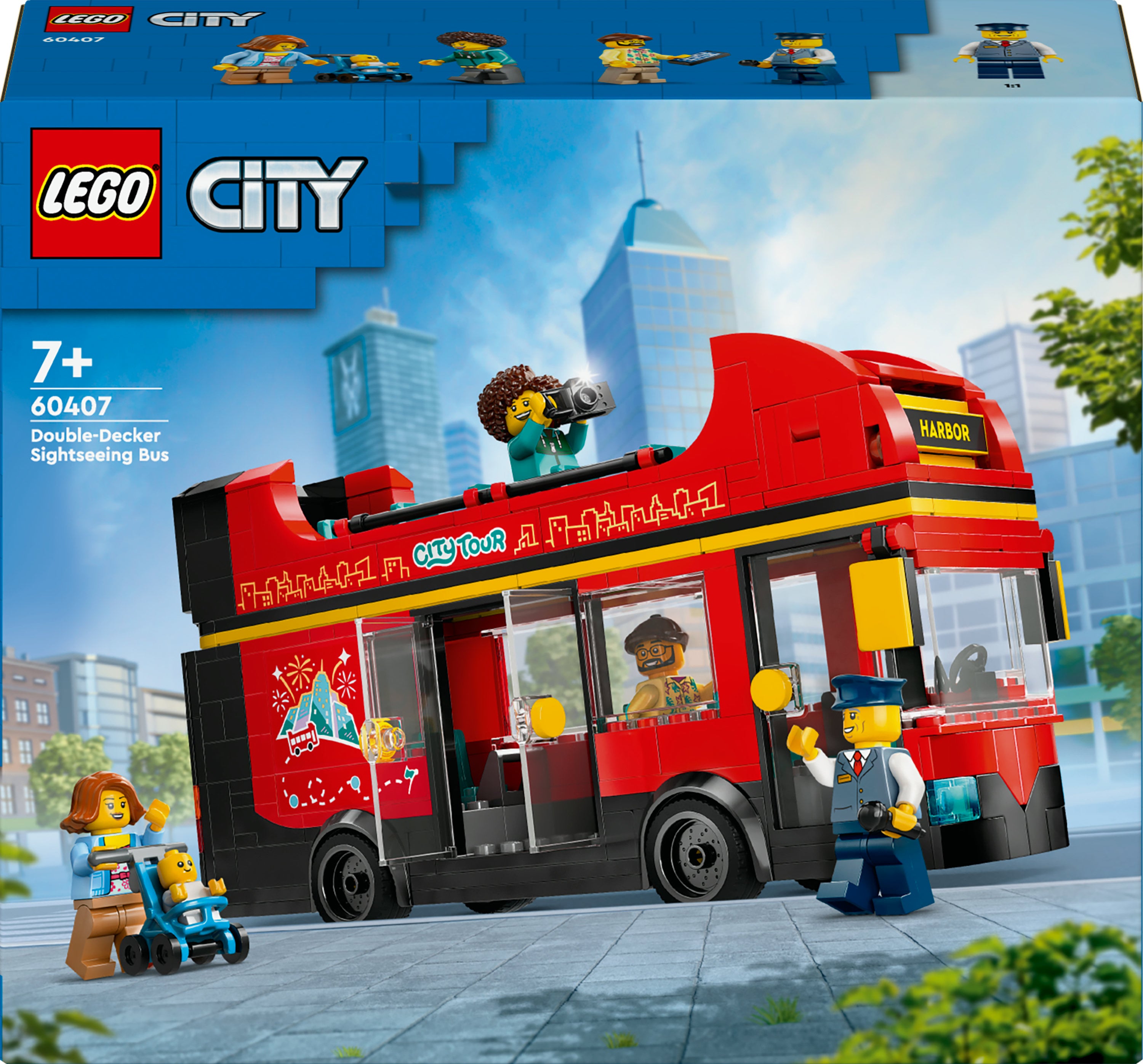 Lego City - Red Dobbeltdækker Sightseeing Bus (60407) - Geekd.dk