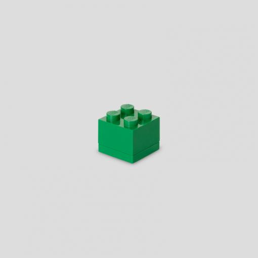 Room Copenhagen Lego Mini Box 4 Green - Rc40111734 Opbevaringskasse - Geekd.dk