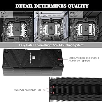 Thermalright Assassin Spirit 120 Evo Dark - Cpu Cooler, Topplate Cpu Køler - Geekd.dk