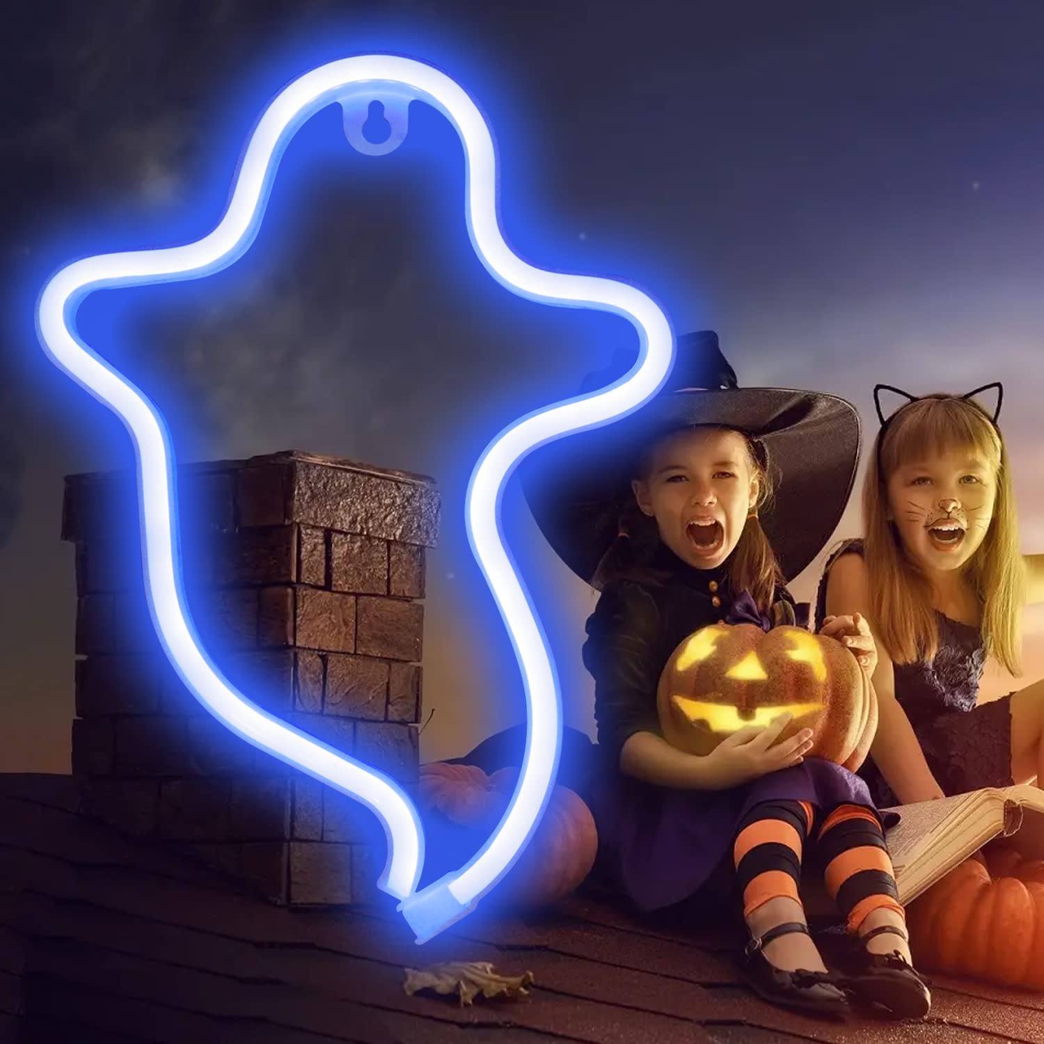 Ghost Neon Led Lampe - Geekd.dk