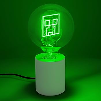 Led Neon Pære  -  Minecraft Creeper - Geekd.dk