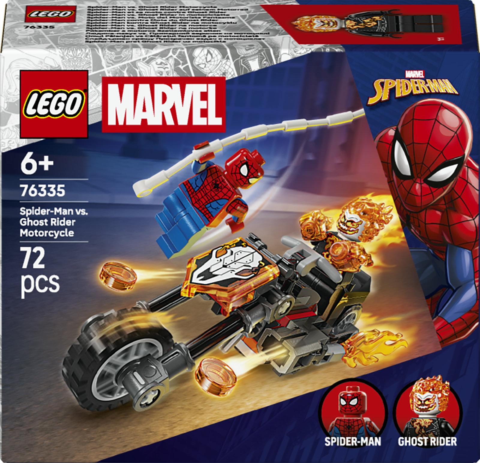 Lego Super Heroes  -  Spider-man Mod Ghost Rider Motorcykel - Geekd.dk