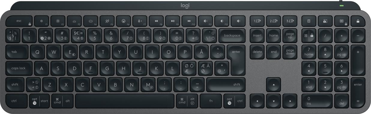 Logitech - Mx Keys S Advanced Trådløs Illuminated Tastatur - Geekd.dk