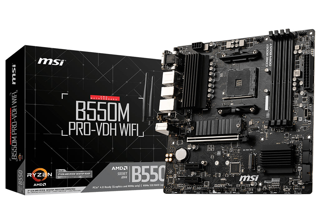 Msi B550m Pro-vdh Wifi Bundkort - Geekd.dk