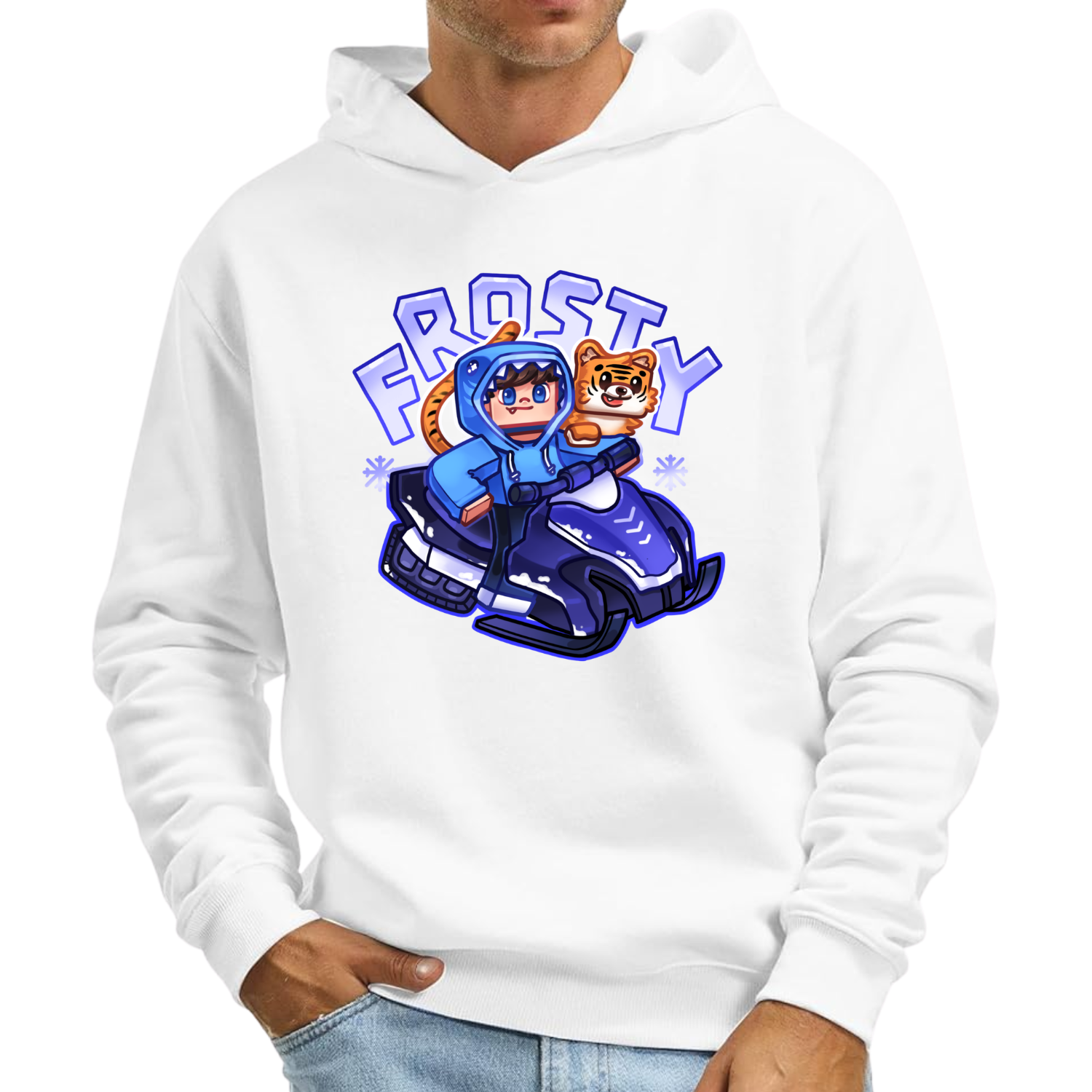 Frosty Snescooter Hoodie - Geekd.dk