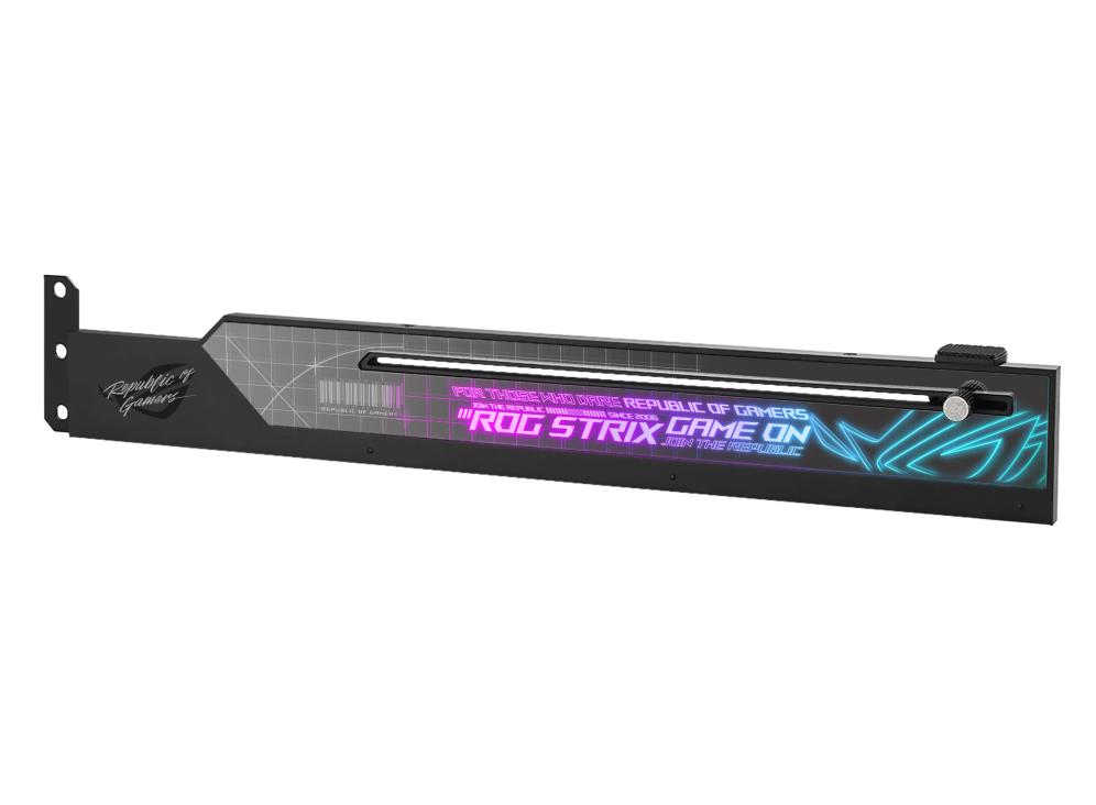Asus Rog Strix Graphics Card Holder With Rgb Grafikkort - Geekd.dk