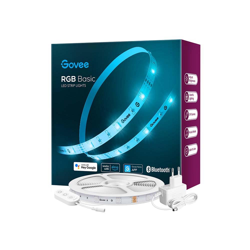Govee Rgb Led Lysstrip Basic Wifi/bluetooth 10 M - Geekd.dk