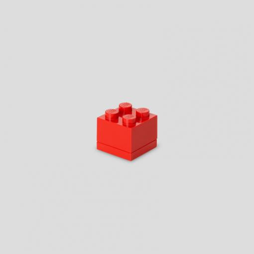 Room Copenhagen Lego Mini Box 4 Red - Rc40111730 Opbevaringskasse - Geekd.dk