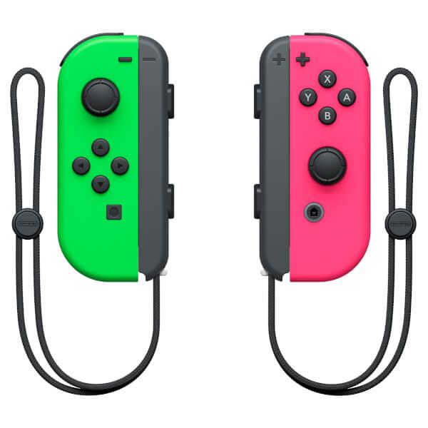 Nintendo Switch Joy-con Controller Pair - Neon Grøn/ Neon Pink (l + R) Konsol - Geekd.dk