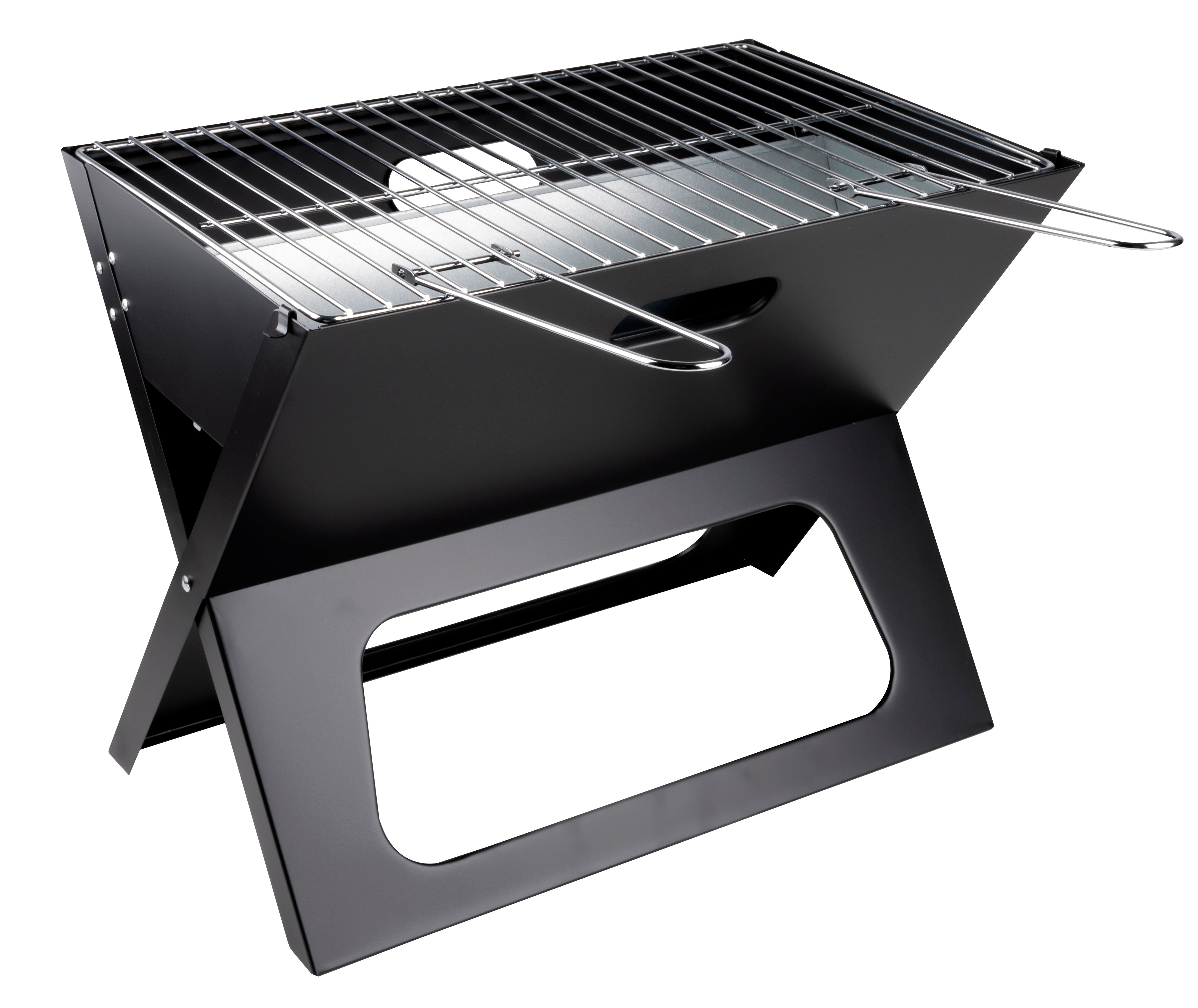 Alpina Transportabel Kulgrill 46 Cm  Sort Bærbar Campinggrill