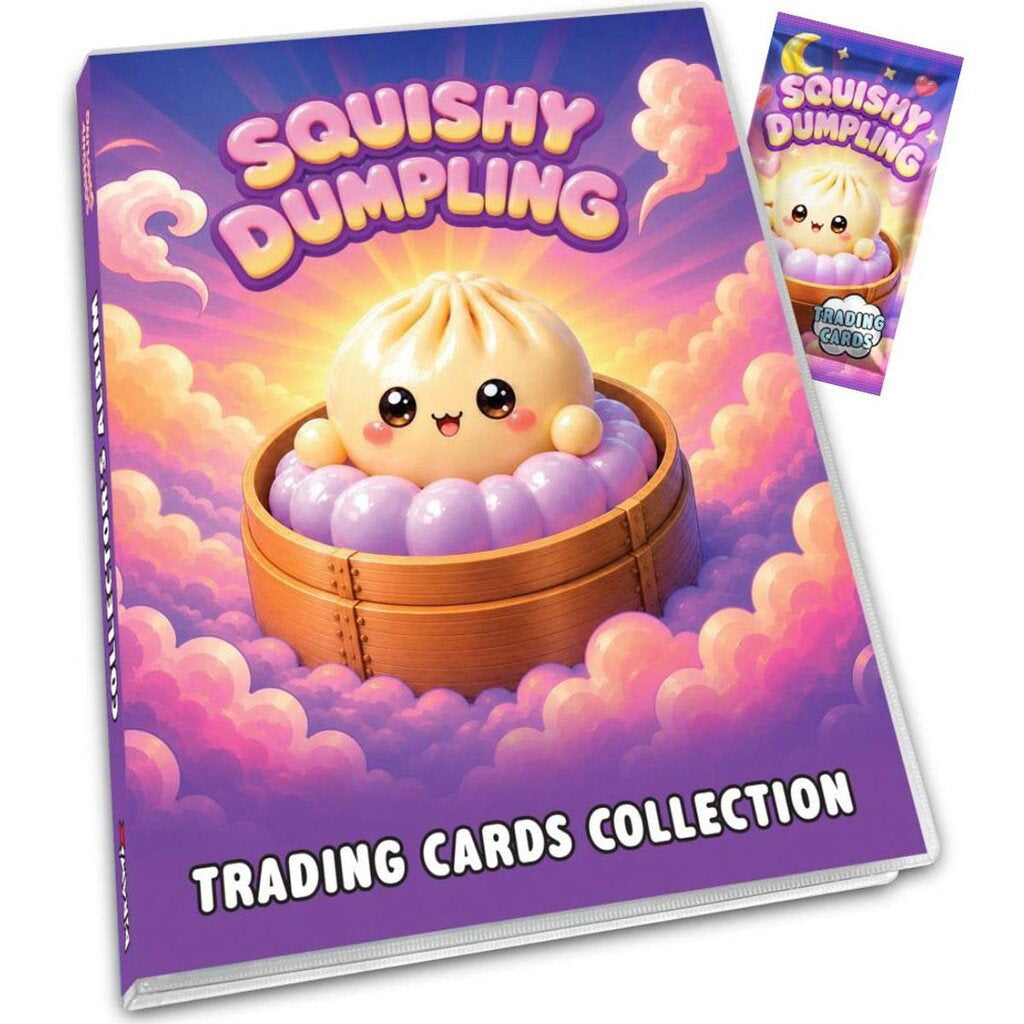 Squishy Dumplings Album Inkl. 1 Foliepakke Toys - Trading Card - Geekd.dk