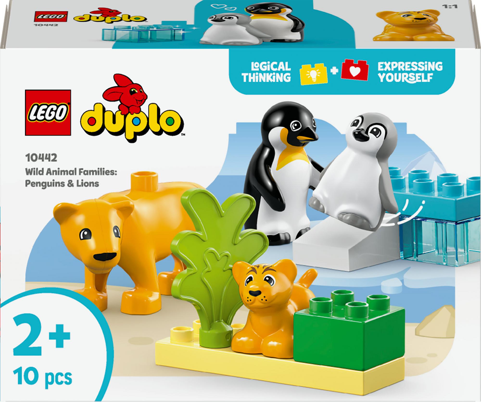 Lego 10442 Duplo Town Wild Animal Families: Penguins And Lions - Geekd.dk