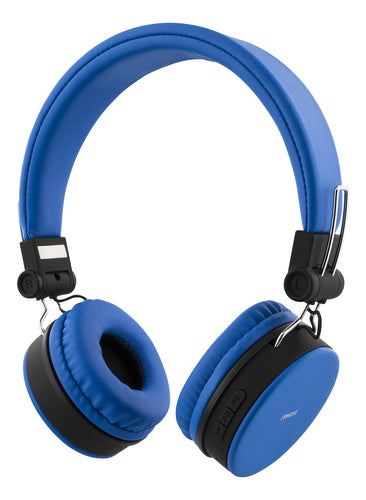 Streetz Foldbart On-ear Bluetooth Headset  -  Blå - Geekd.dk