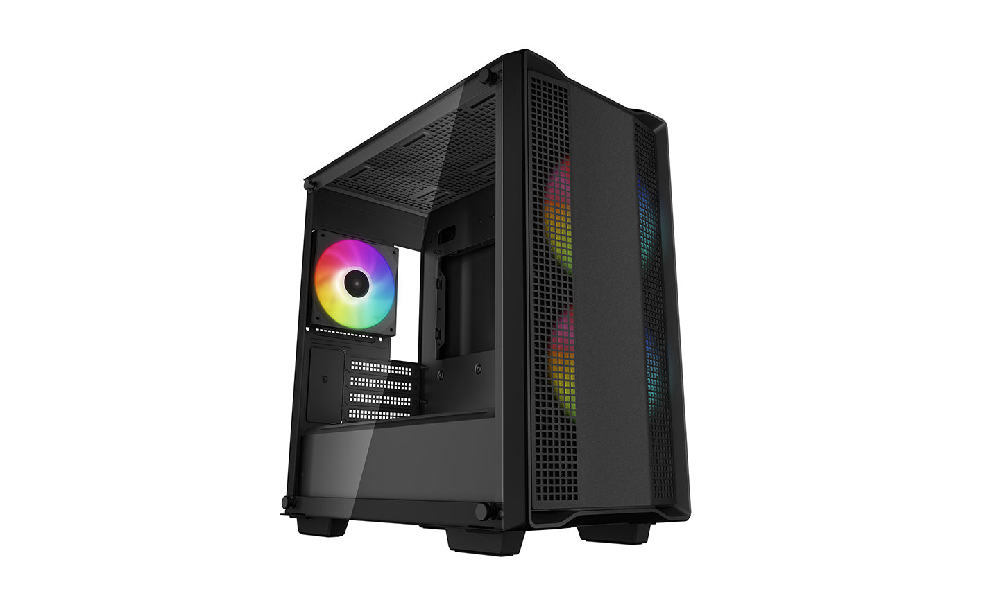 Deepcool Cc360 A-rgb Micro-atx Case, Black Kabinet - Geekd.dk