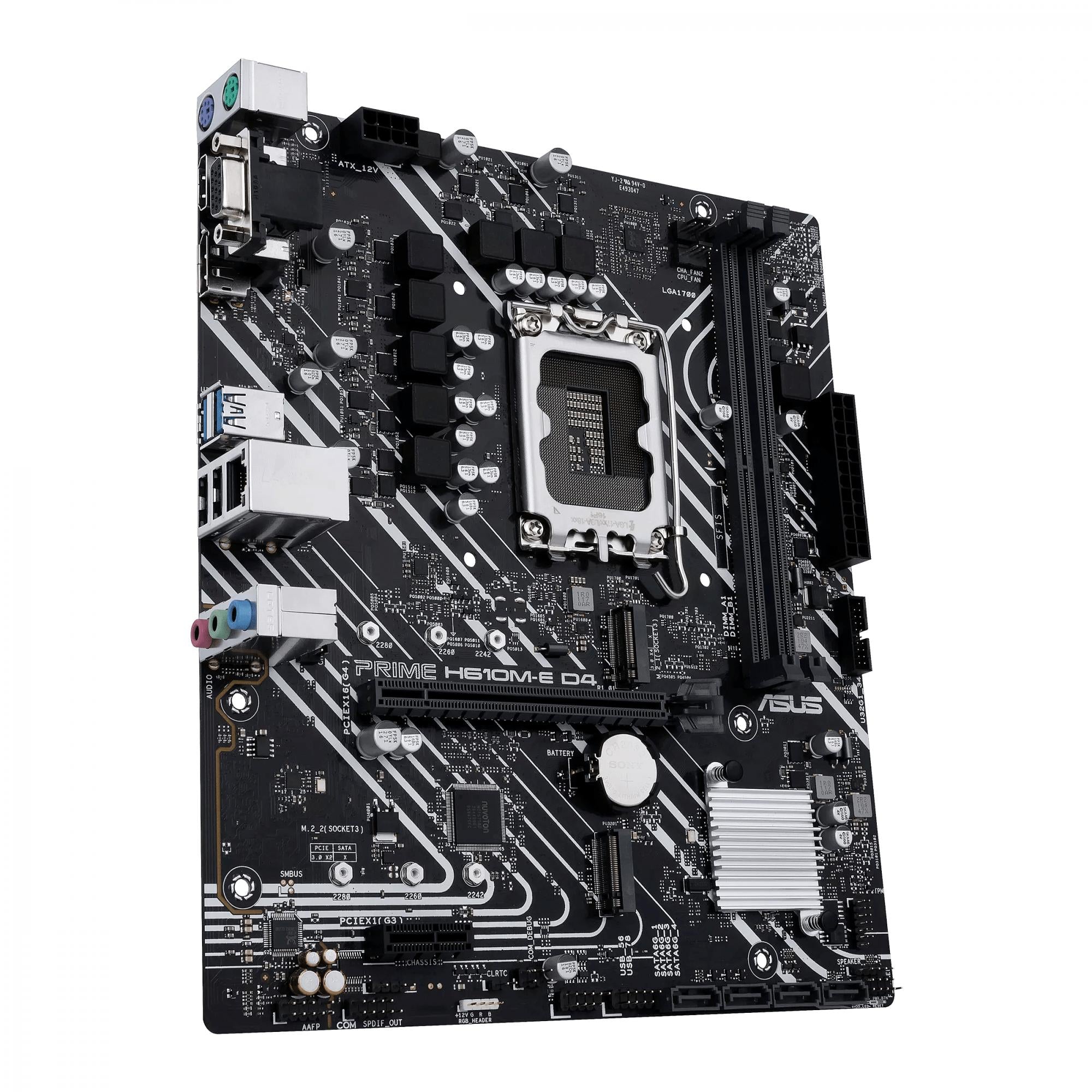 Asus Prime H610m-a D4-csm (matx, H610, Lga 1700, Ddr4) Bundkort - Geekd.dk