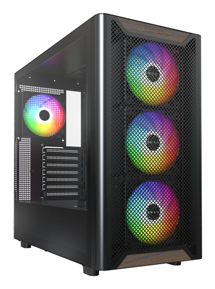 Montech Xr Wood Tower Atx Sort Kabinet - Geekd.dk