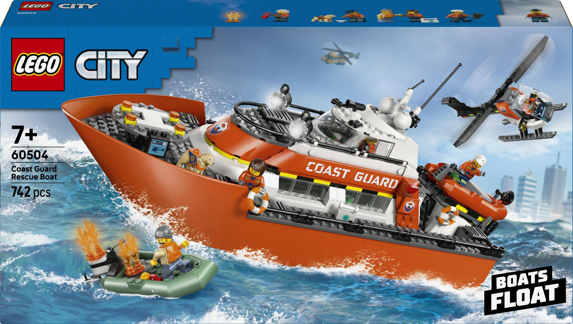Lego City  -  Coast Guard Rescue Boat & Helicopter - Geekd.dk