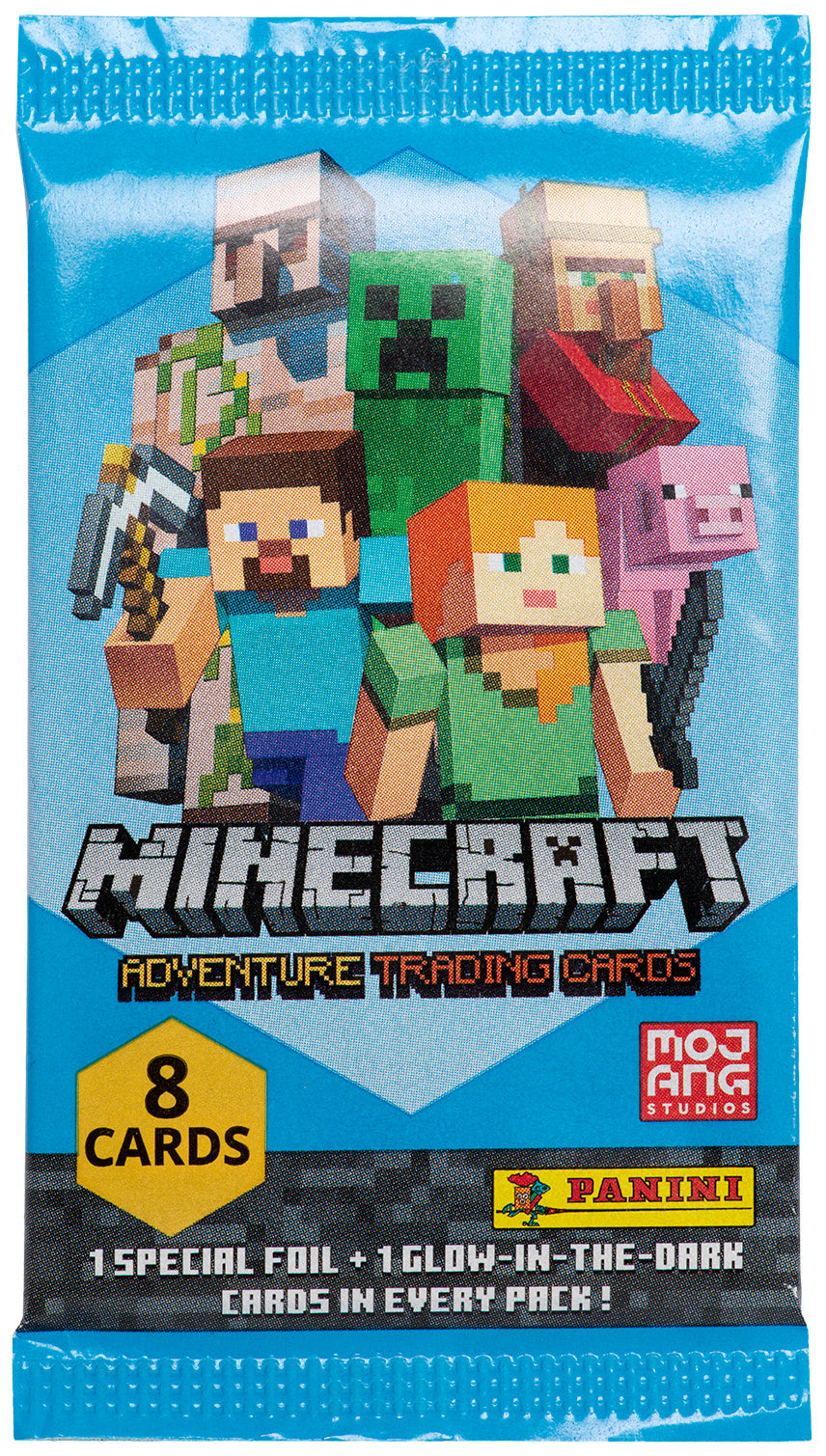 Panini Minecraft Trading Cards  -  Flow Pack (8 Kort) Spillekort - Geekd.dk