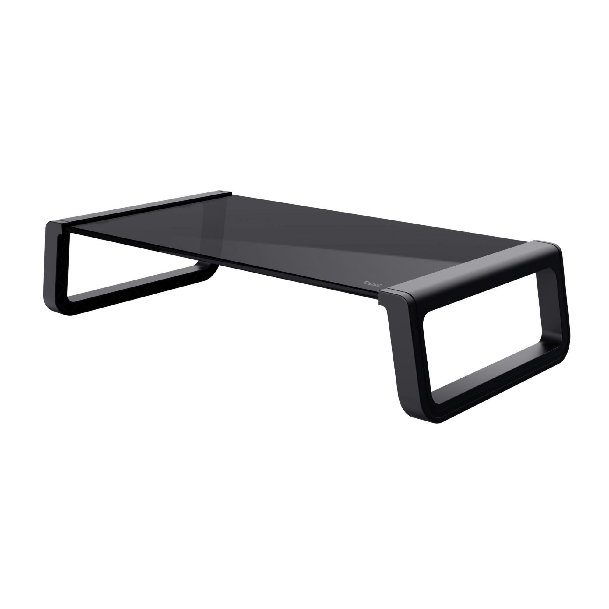 Trust Monta Glass Monitor Stand - Sort Skærm Tilbehør - Geekd.dk