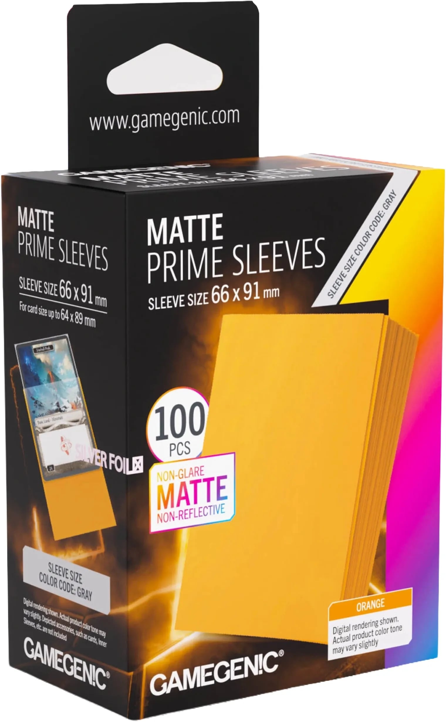 Gamegenic Matte Prime Sleeves Orange Toys - Trading Card - Geekd.dk