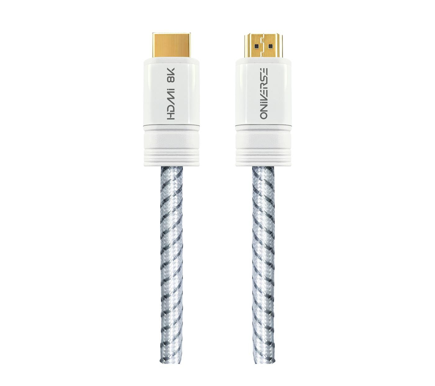 Oniverse - 8k Hdmi Cable - White Konsol Tilbehør - Geekd.dk
