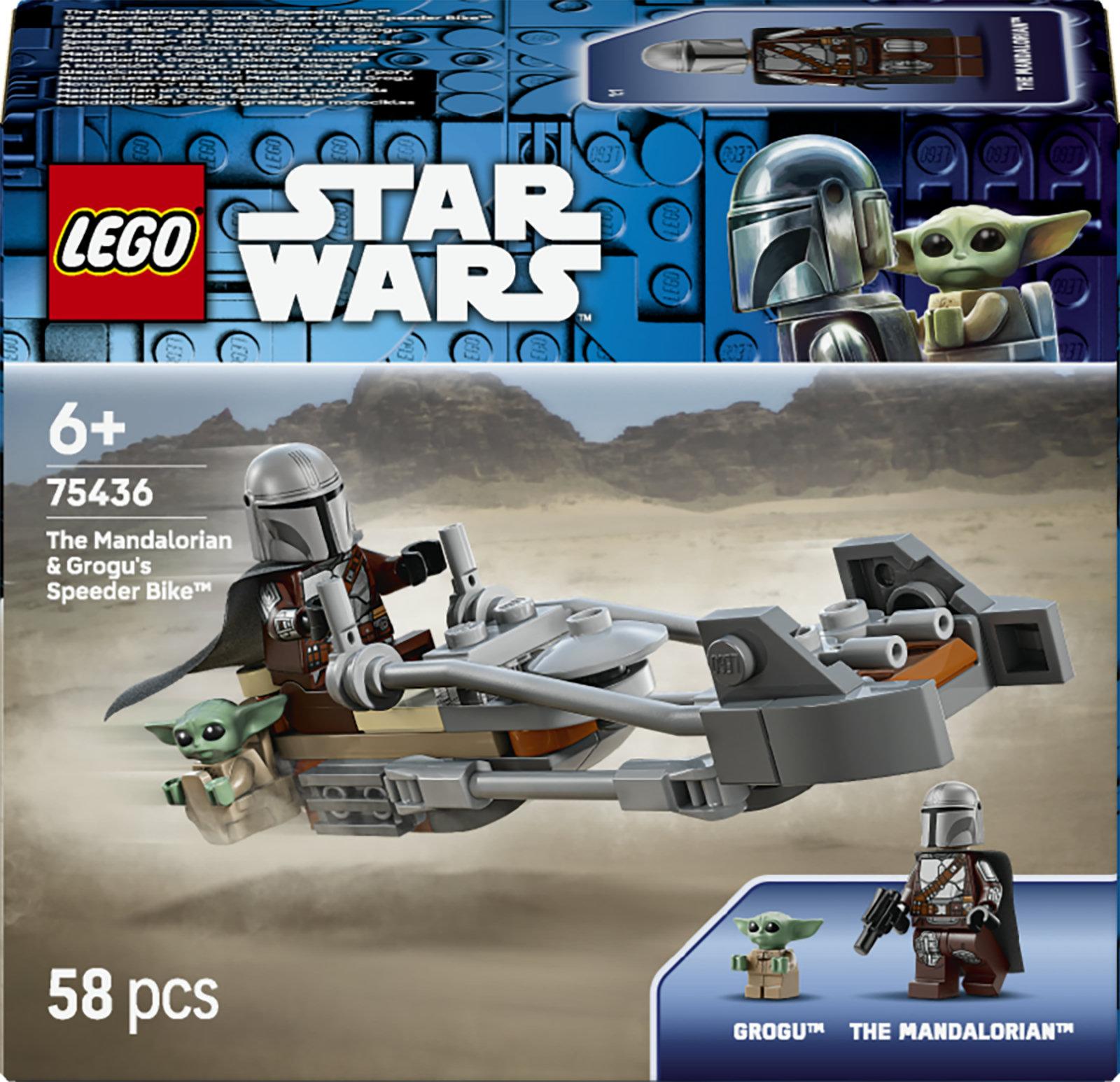 Lego Star Wars Mandalorian Og Grogus Speeder Bike Lego Spil - Geekd.dk