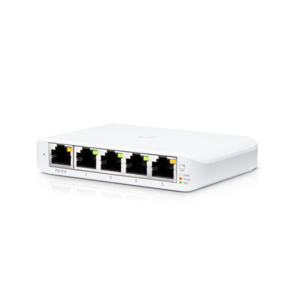 Ubiquiti Unifi Flex-mini Poe / Ge / Unm / 5 - 802.3af Switch - Geekd.dk